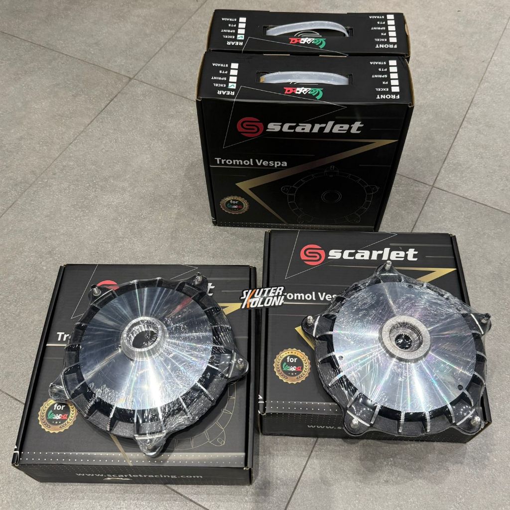 SCARLET Tromol Hub Velg Depan Vespa Classic Excel Spartan