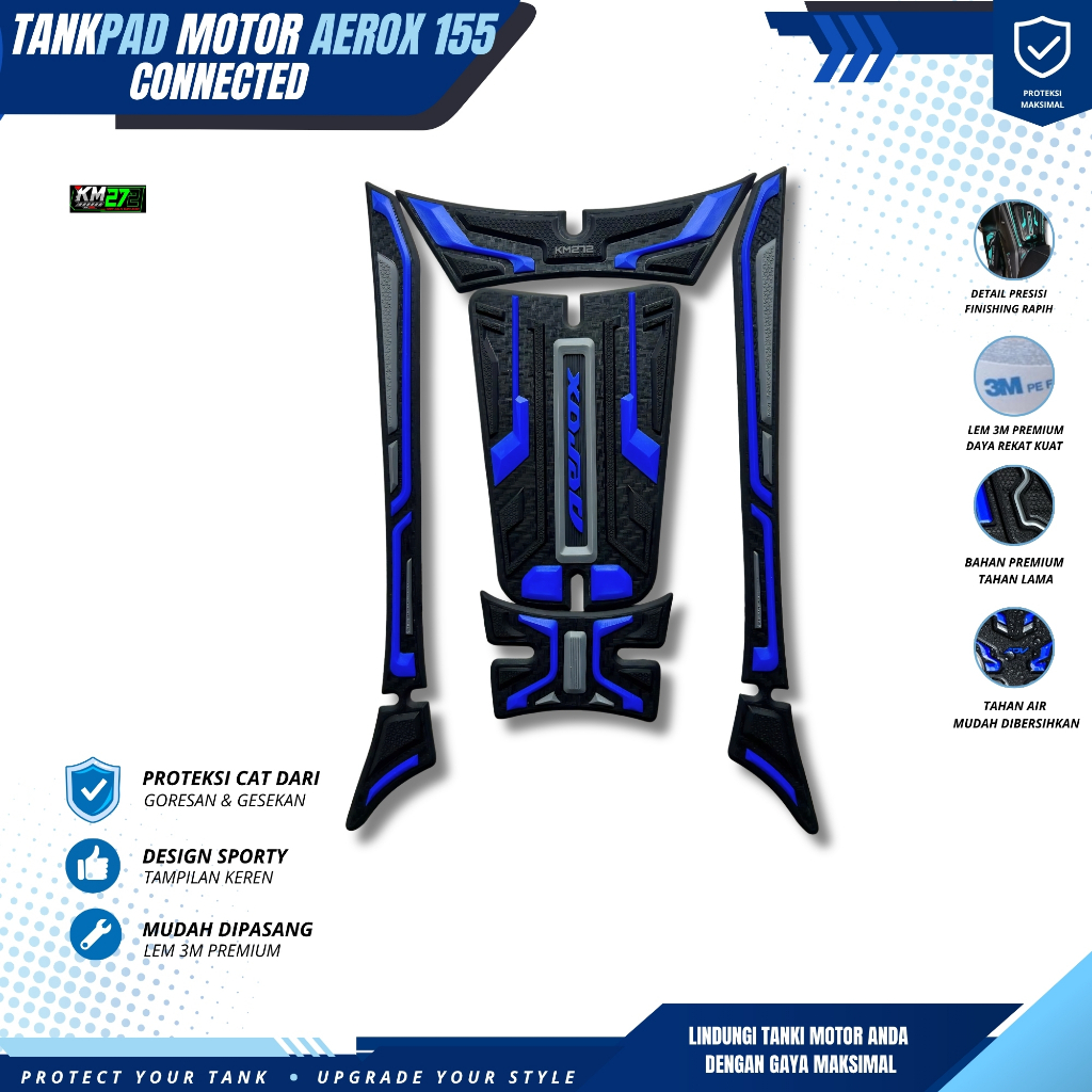 Tankpad Aerox All New / Deckpad Aerox All New 100% Full Karet