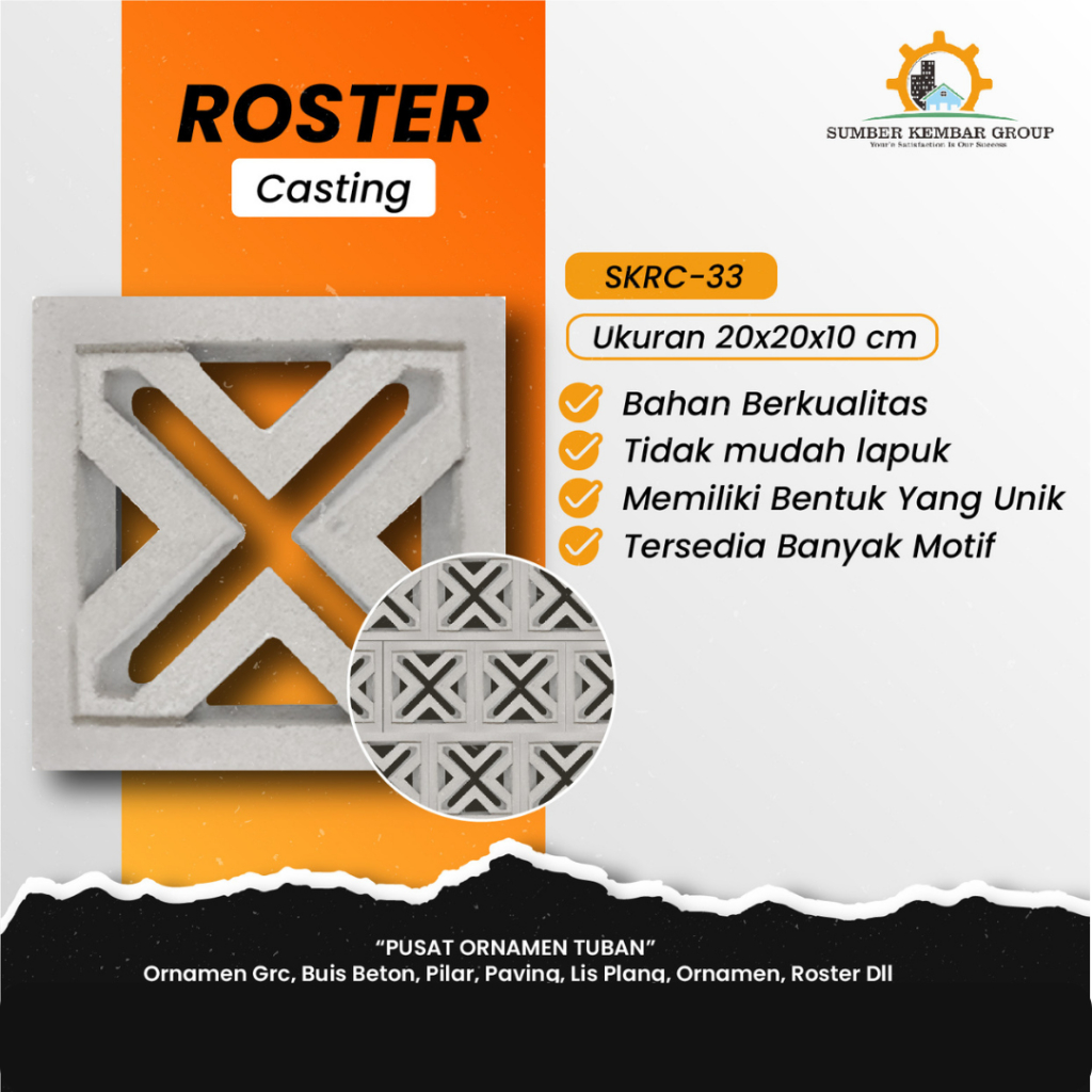 Loster Beton Minimalis, Loster Minimalis, Loster Beton, Ventilasi Udara Lubang Angin, Roster Minimal
