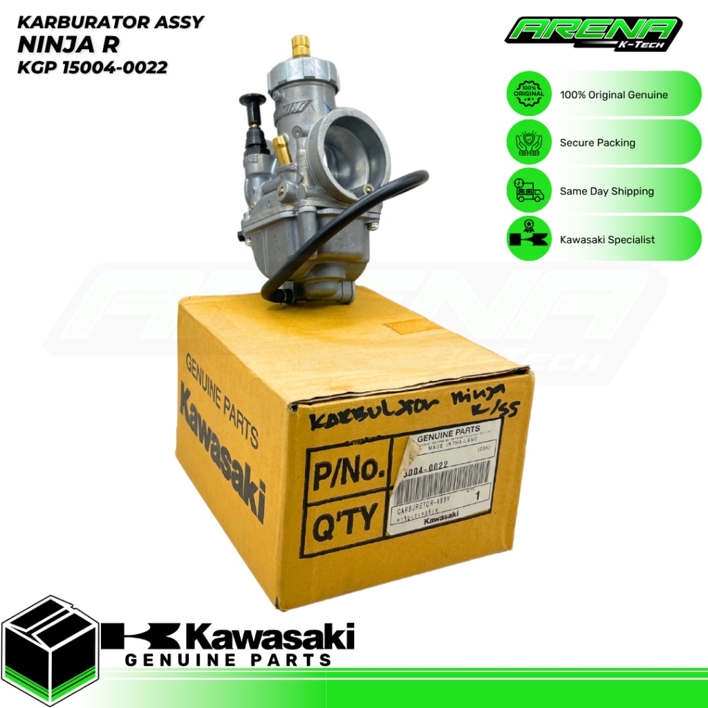 KGP 15004-0022 Carburetor Assy KR150 Ninja R SS Karburator PWL 26 Original Kawasaki Thailand