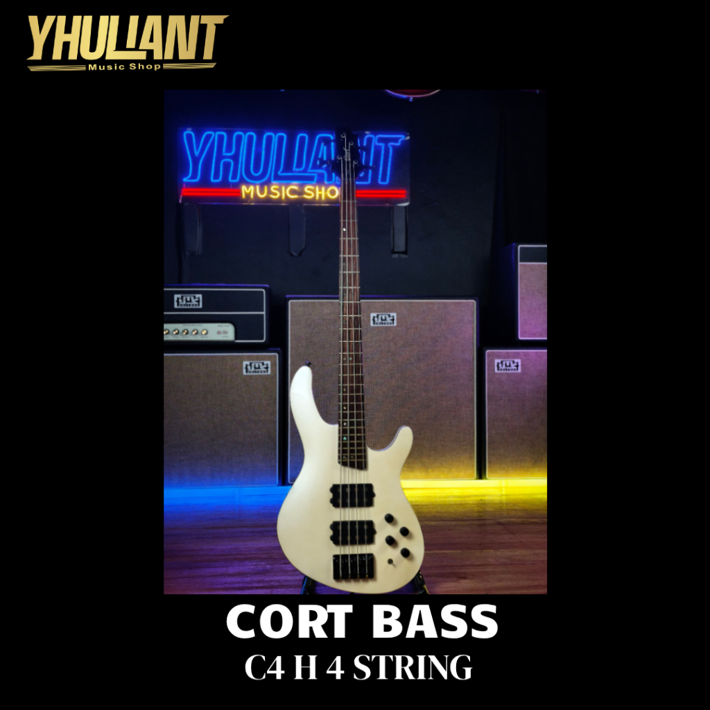 Cort C4H Active Bass Original WhiteSecond Good
