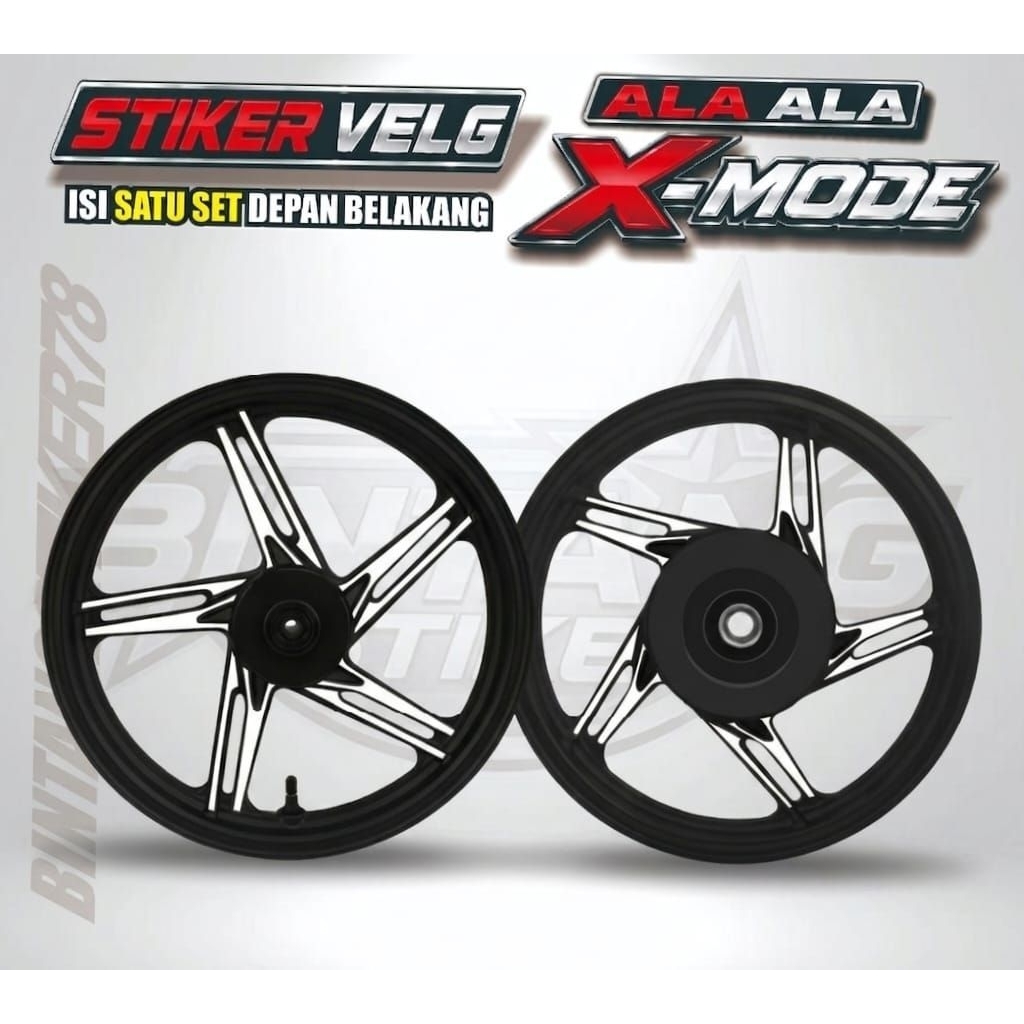 STIKER VELG BEAT 20172018/2019 CUTTING STICKER VELG BEAT ALA ALA X MODE