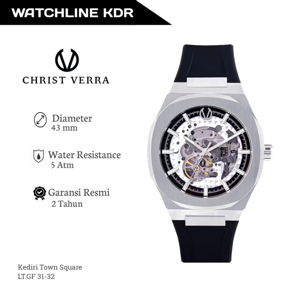 Jam Tangan Pria Christ Verra Automatic Orbit Series