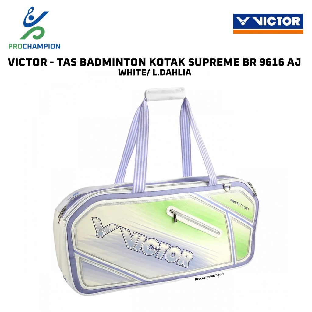 Tas Badminton Kotak VICTOR Supreme BR 9616 AJ White L.Dahlia