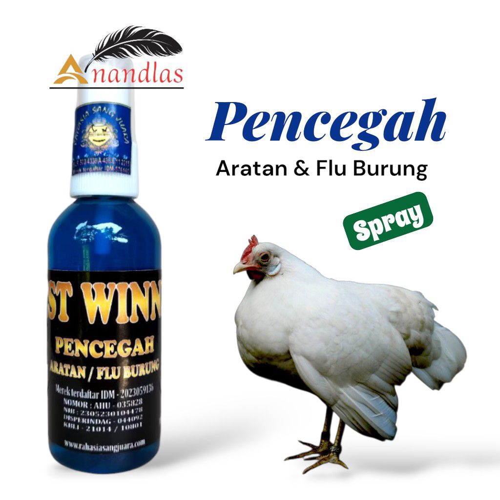 Pencegah Aratan / Flu Burung Ayam Spray 100ml Obat Ayam Sakit Menular Aratan