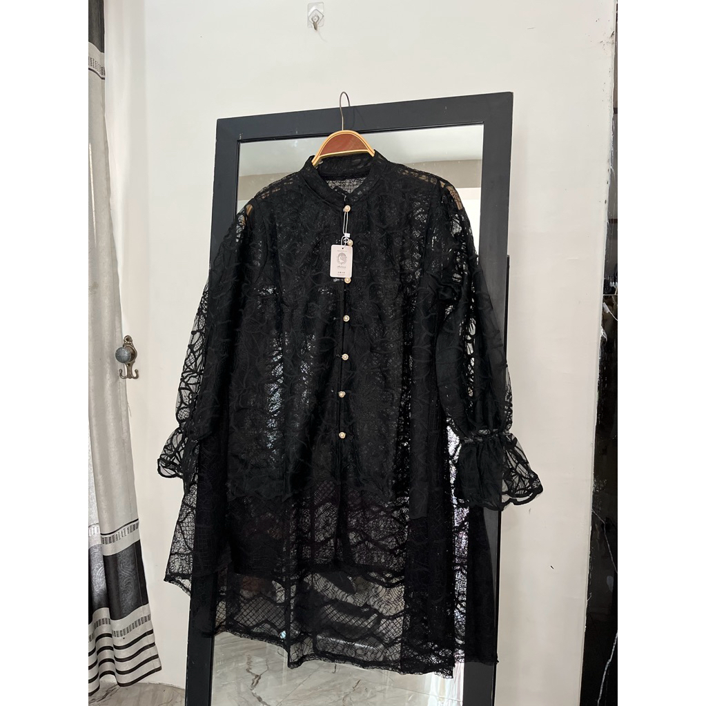 KOLEKSI VEST BROKAT HITAM / Outer brokat hitam