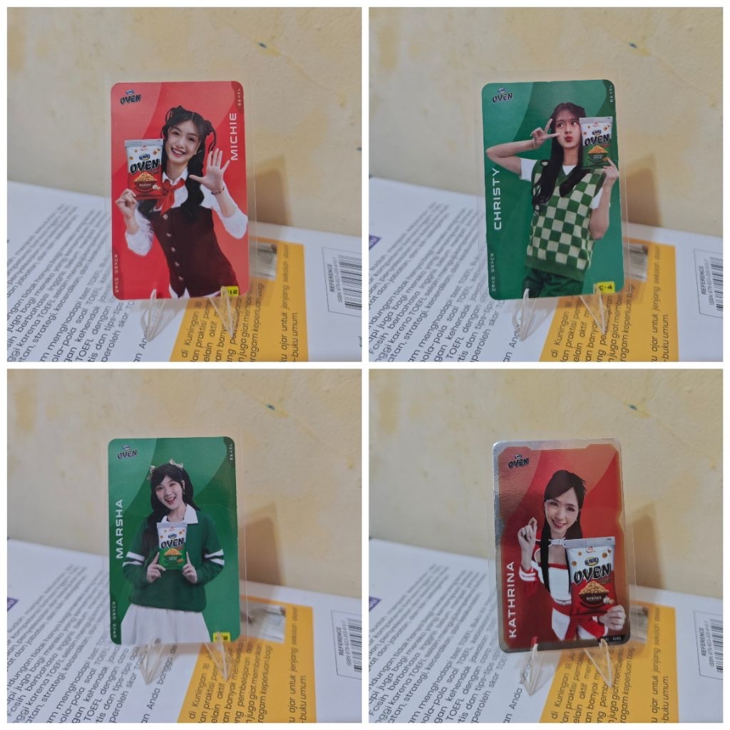 Photocard - PC Christy, Marsha, Michie, & Kathrina JKT48 x Sukro Oven