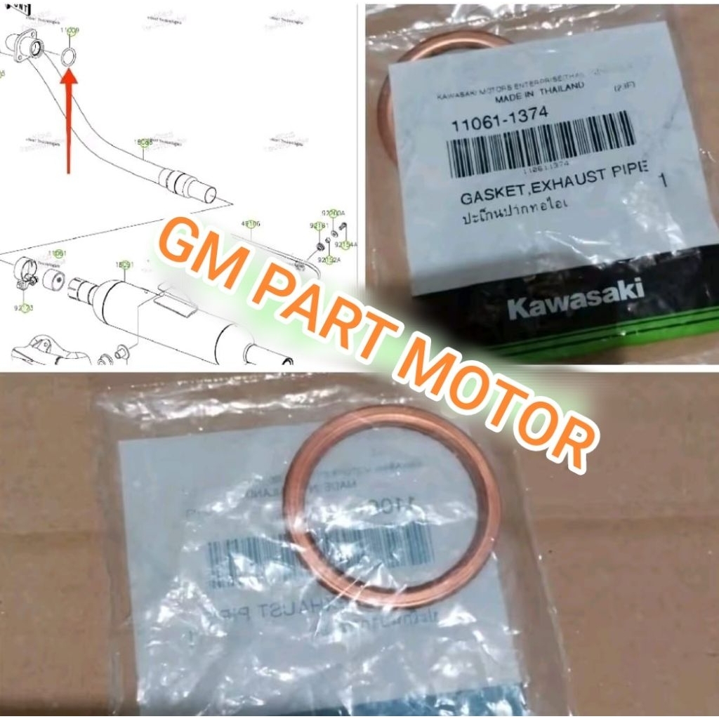 paking knalpot W175 original