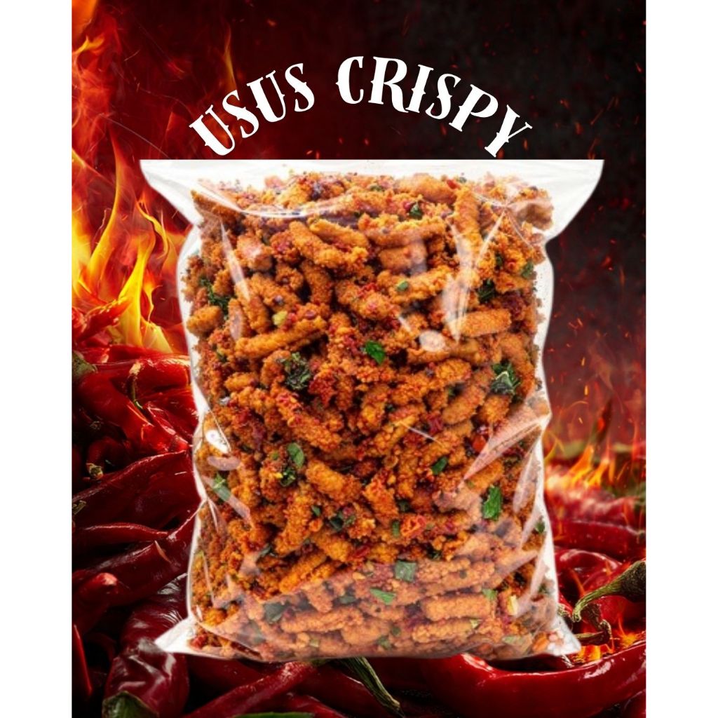 Usus Crispy Usus Goreng Kering Renyah Pedas Daun Jeruk 1kg