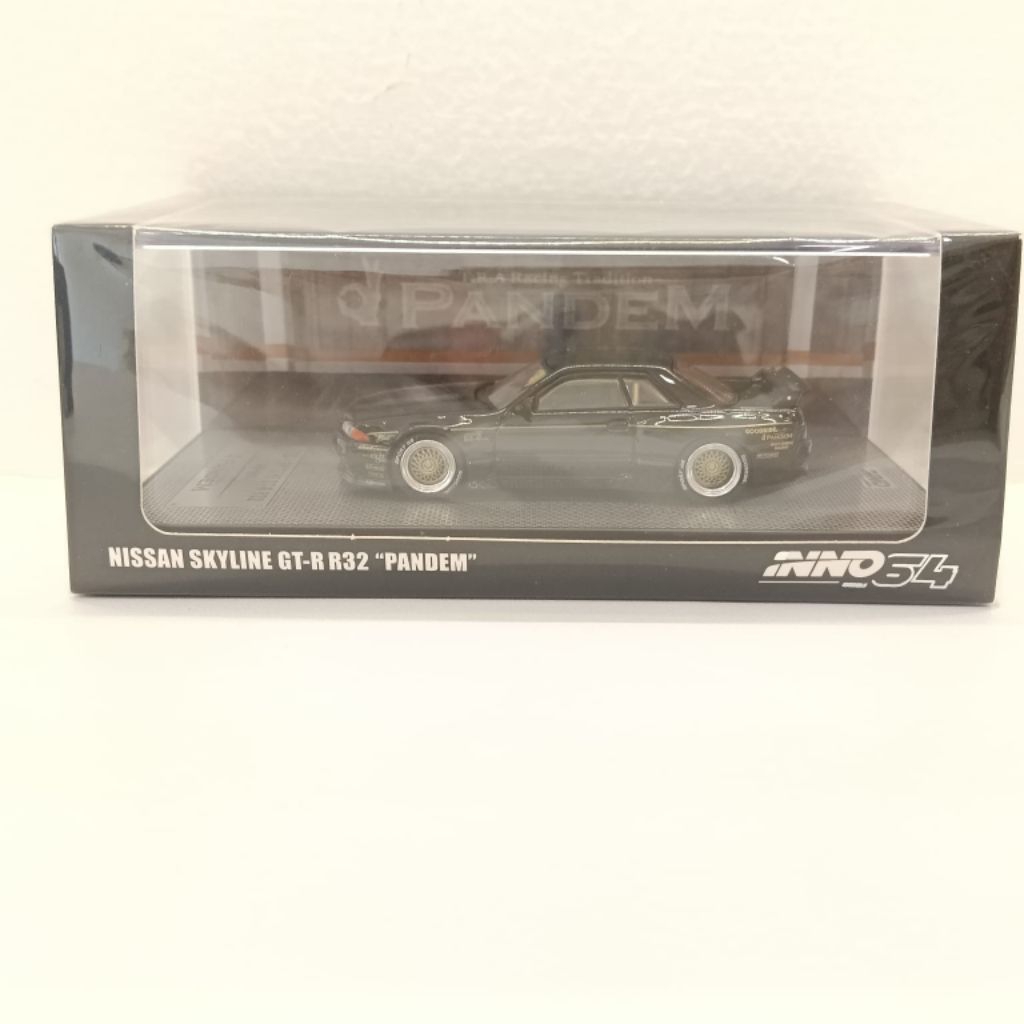 INNO 64 MODELS DIECAST WARNA HITAM NISSAN SKYLINE GT-R R32 "PANDEM"