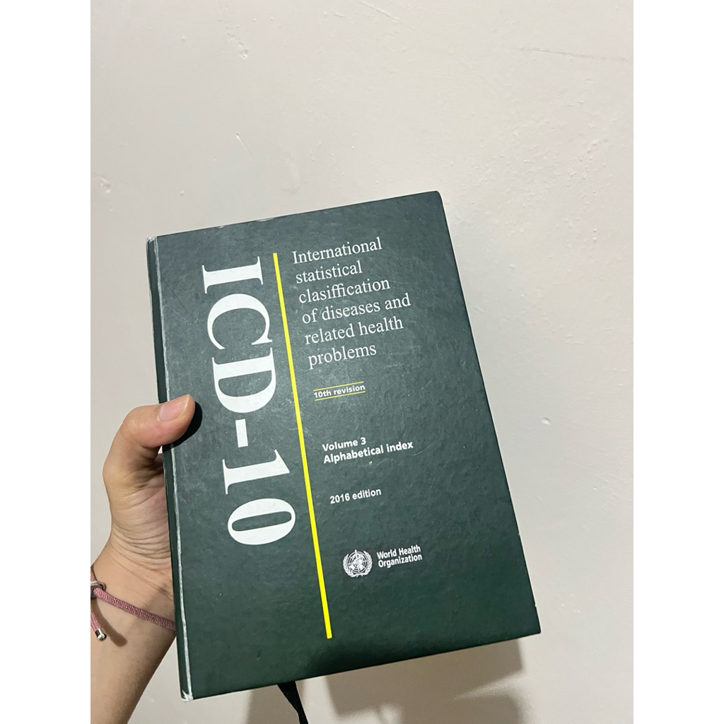 (preloved)BUKU ICD-10 VOL 1 2 3+ TERJEMAHAN