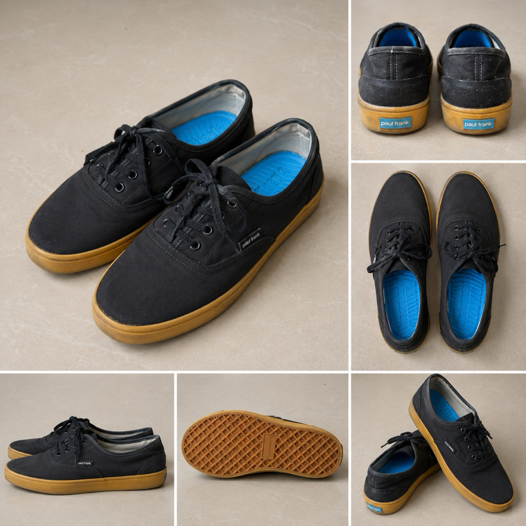 preloved sepatu kanvas sneakers Paul frank re-color