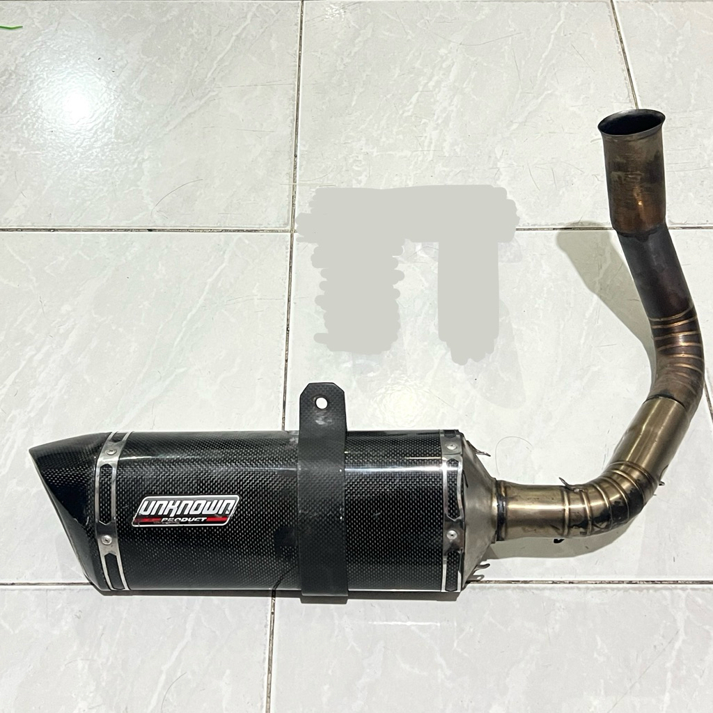 Unknown Product Ktm duke 250 new gen 2 half system (3/4) carbon kevlar knalpot