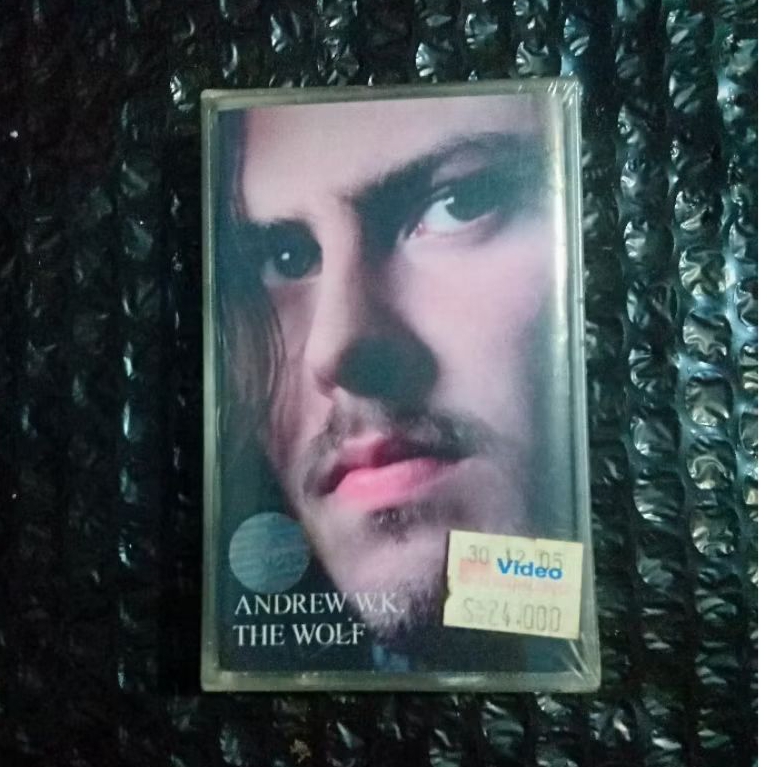 Kaset Andrew WK - The Wolf (SEGEL)./ Chasing Mika Sedikit Retak