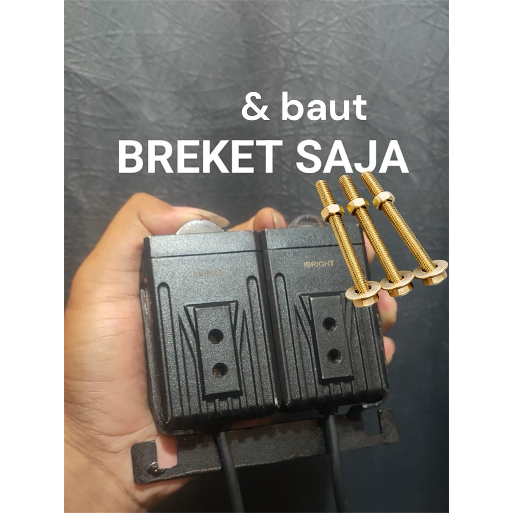 breket L10 dobel + baut