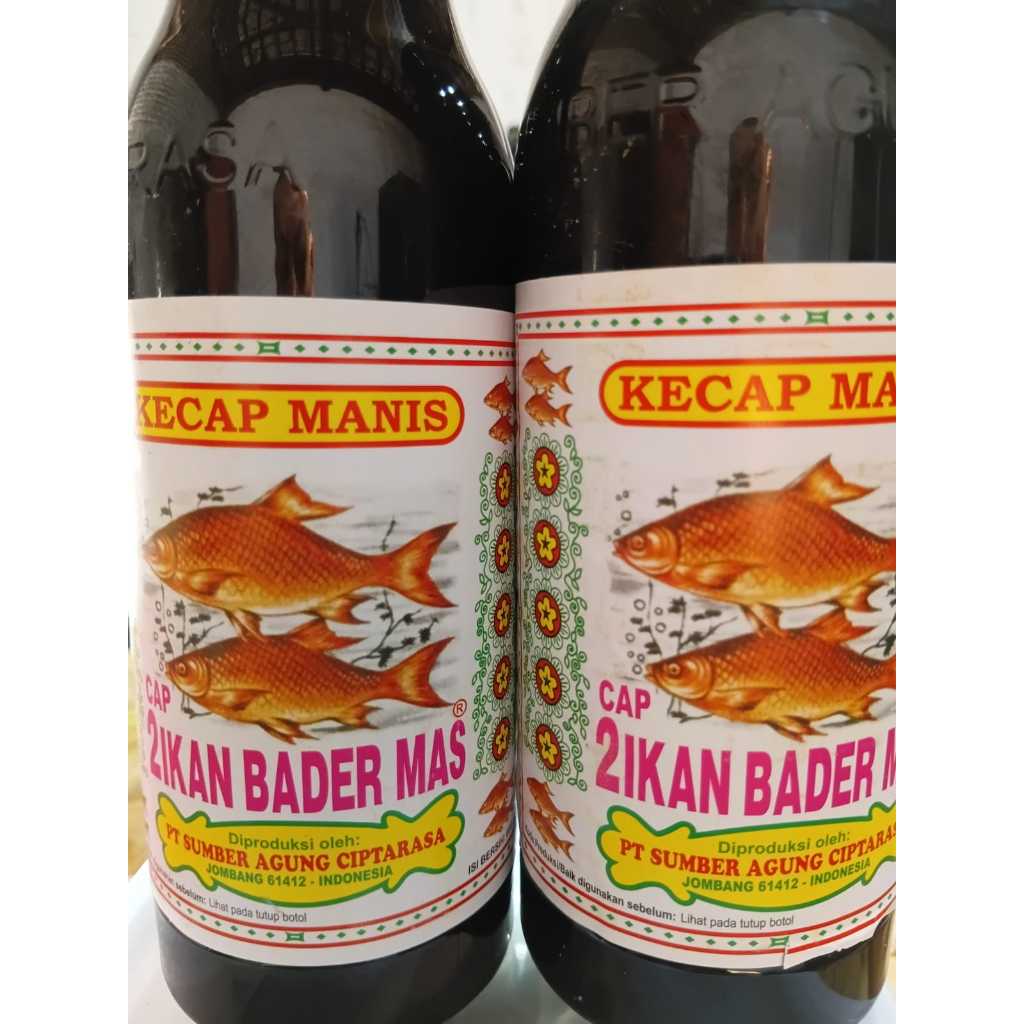 Kecap Manis Cap 2 Ikan Bader Mas 600 ml, Kemasan Botol Plastik, Praktis dan Anti Pecah