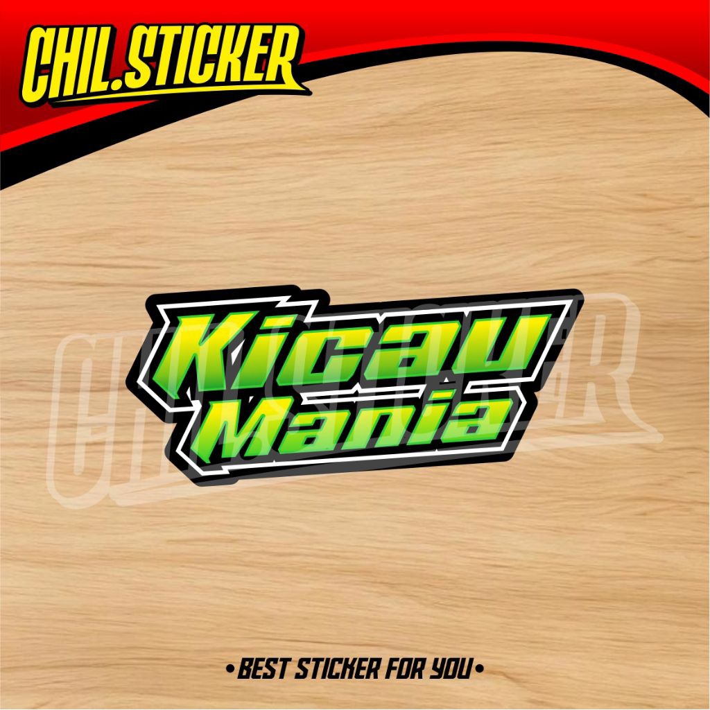 STIKER KICAU MANIA GASPOP NDANGAK HIJAU sticker kicau mania burung mania murai gank ndarboy genk