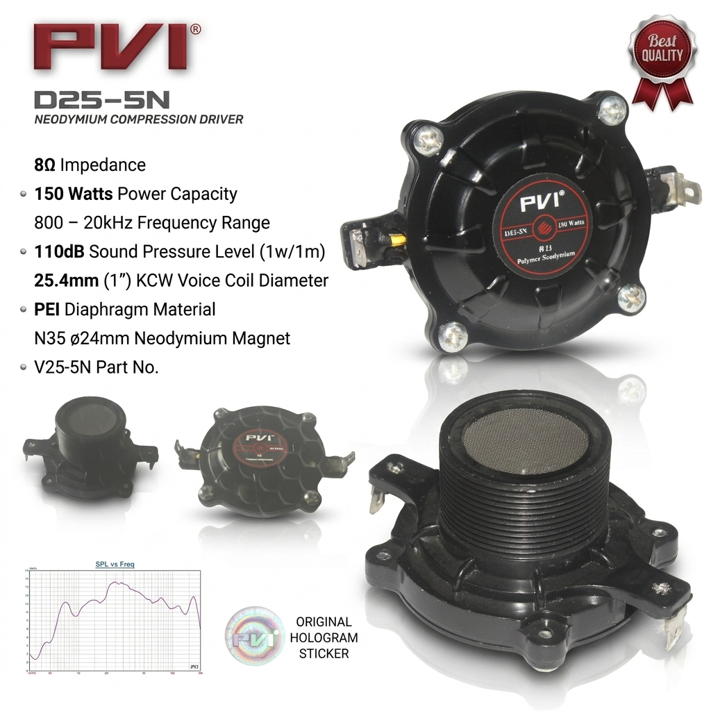 PVI D25-5N Neodymium Compression Driver