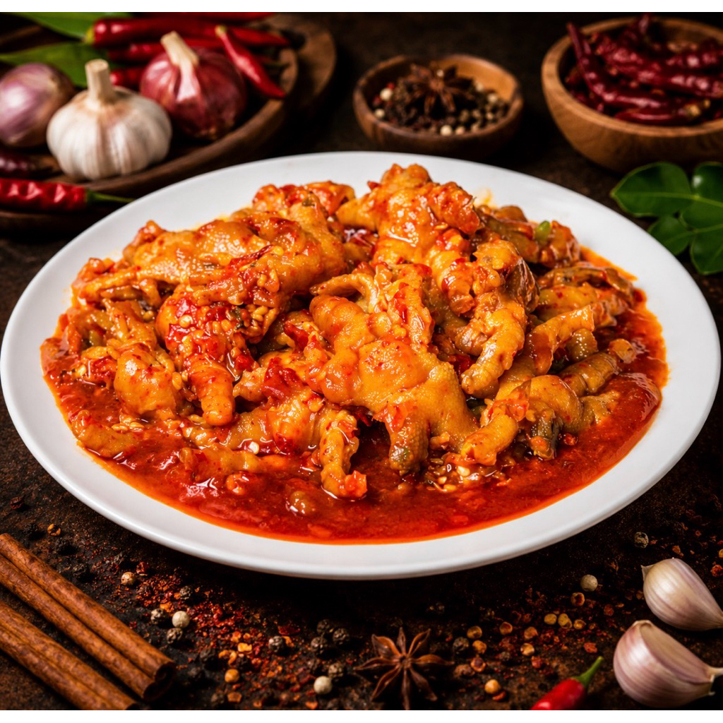 OSENGIN Ceker Mercon Tanpa Tulang | Ceker Pedas | Sambal Ceker