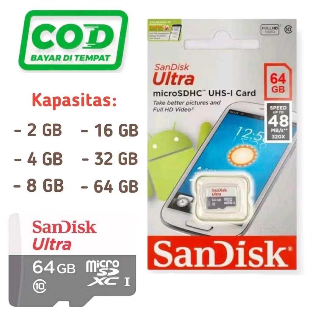 Sandisk Ultra Micro SD Card 128GB 64GB 32GB Memory Sandisk mmc 2gb 4gb 8g 16gb Full Pack