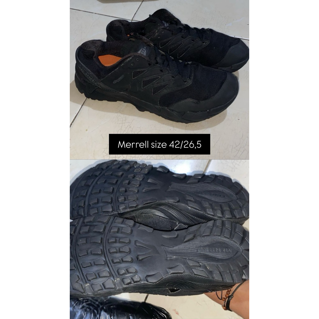 sepatu outdoor Merrell size 42/26,5