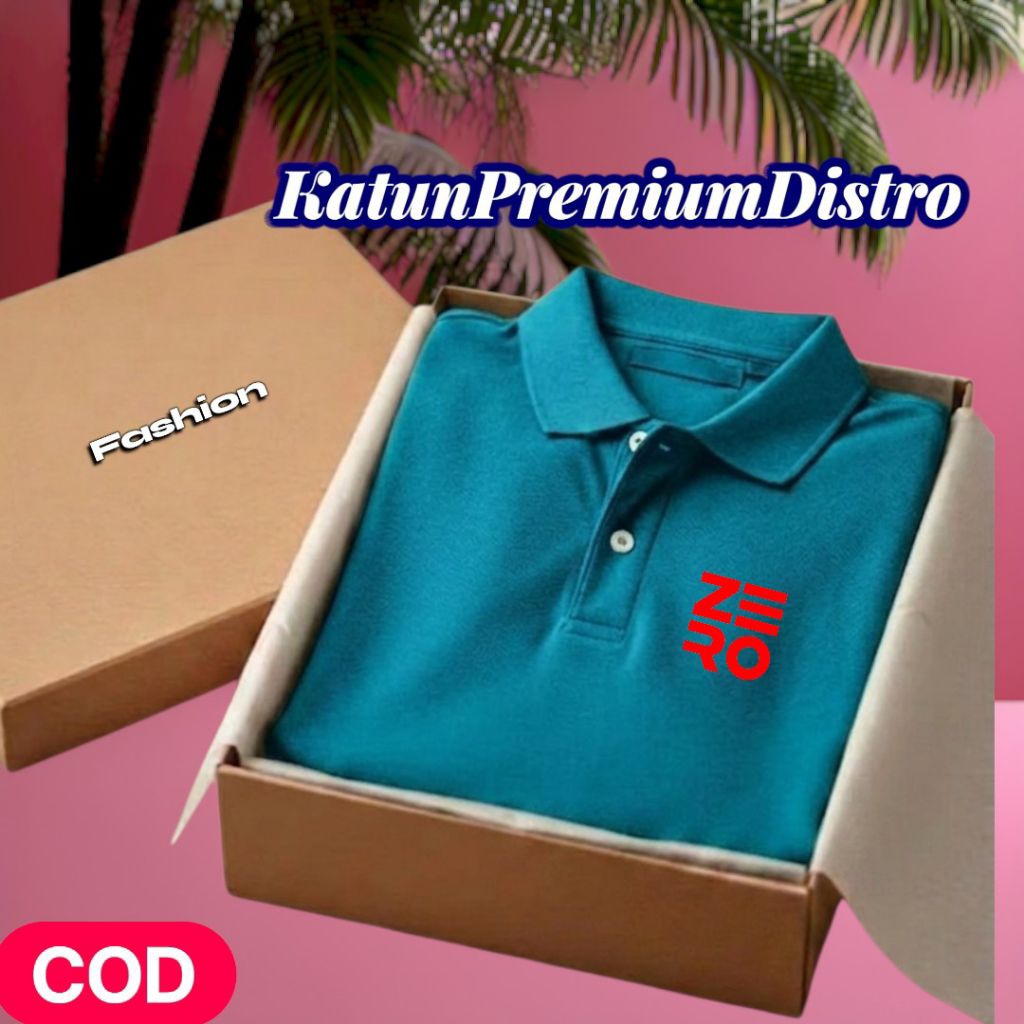 Kaos polo kerah elegan nyaman dan menarik Baju T-shirt keren cowok cewek bahan katun premium