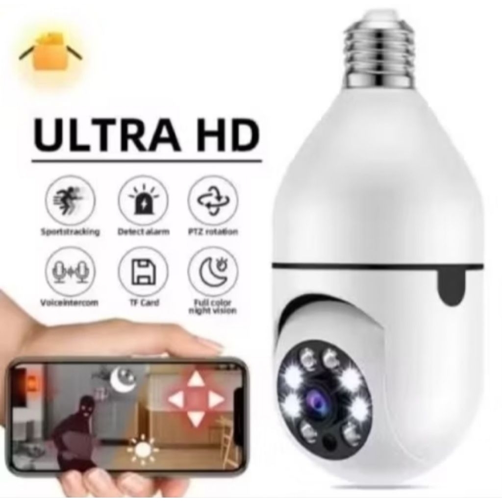 IP CCTV Camera Wifi Panoramic Pro IP Kamera Bohlam 360 Derajat Panorama Ysxlite- CCTV BOHLAM