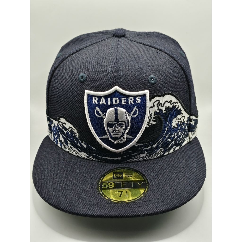 Topi New Era original x NFL Raiders x Kanagawa Wave 59Fifty