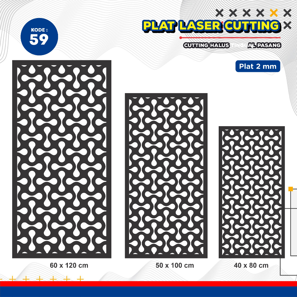 Krawangan Plat Besi, Laser Plat Pagar, Ornamen Pagar, Krawangan, Cnc, Plat Cutting, Laser Cutting Cu