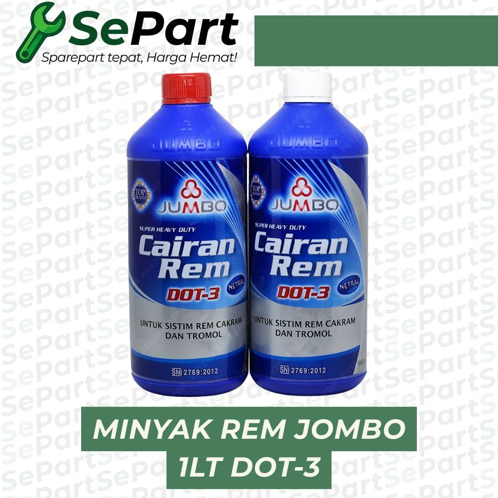 Minyak Rem Jumbo 1 Liter Dot-3 Neutral Asli Jumbo Minyak Rem ff