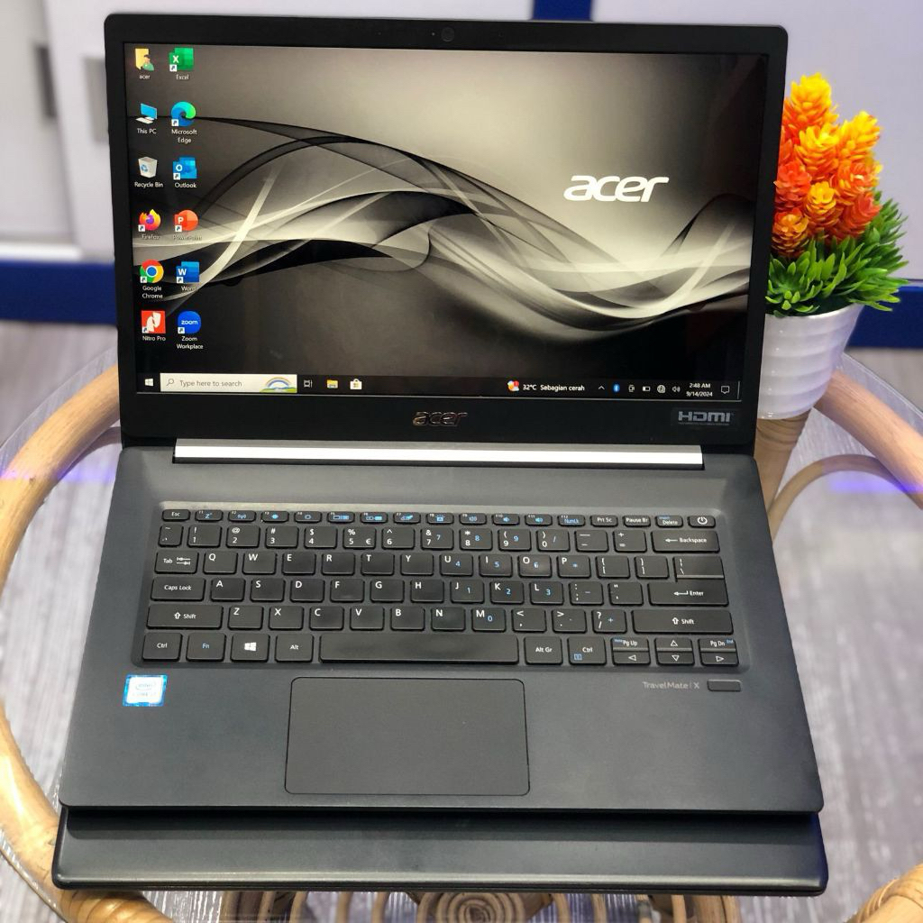 LAPTOP SLIM RINGAN ACER TRAVELMATE X514 I7 GEN 8 16GB RAM 512GB SSD