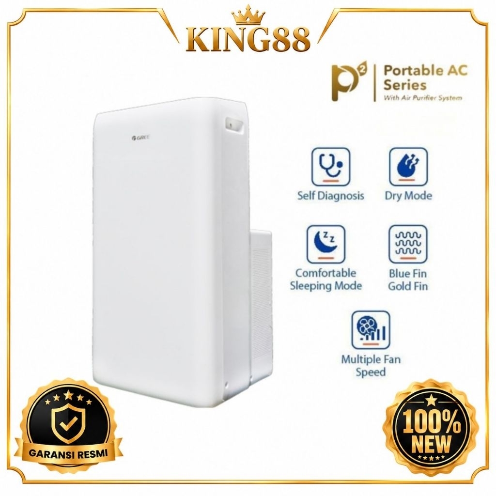 GREE GPC-12P2 Ac Portable 1.5PK Non Inverter - AC GREE Portable 1.5 PK R290