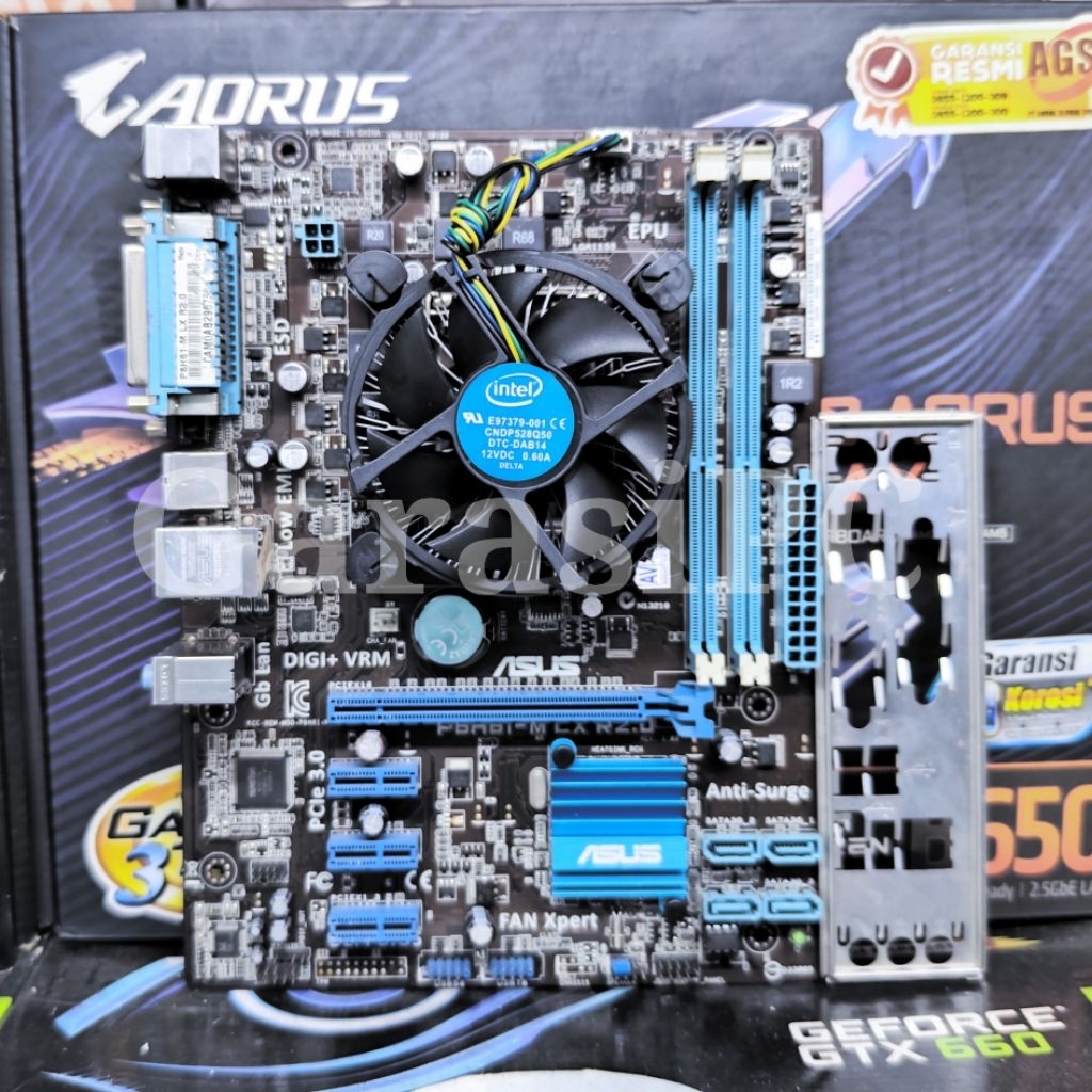 PAKET Motherboard ASUS H61 Processor Intel Core i3-2100 Sandy Bridge Socket LGA 1155 DDr3