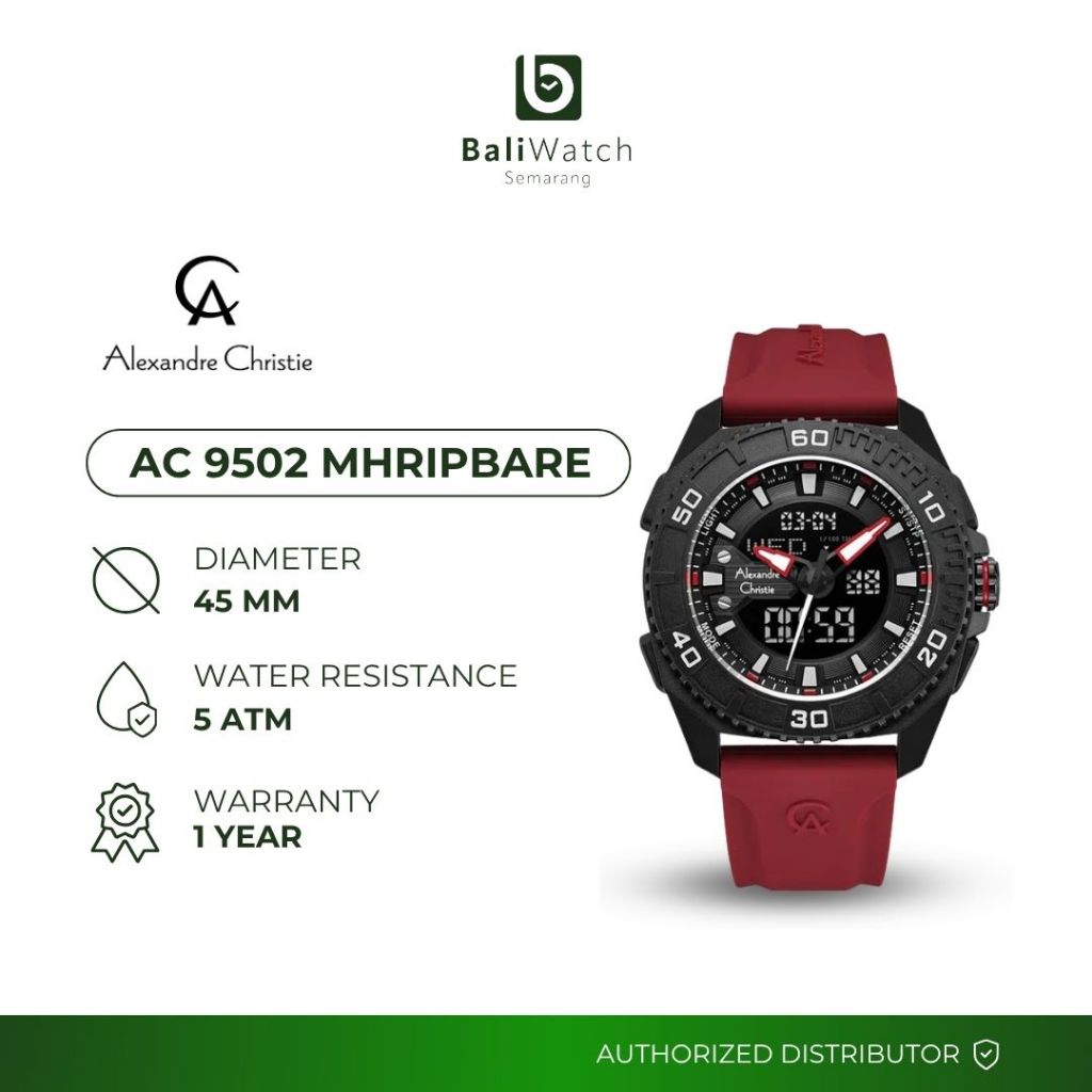 Alexandre Christie AC 9502 MHRIPBARE Jam Tangan Pria
