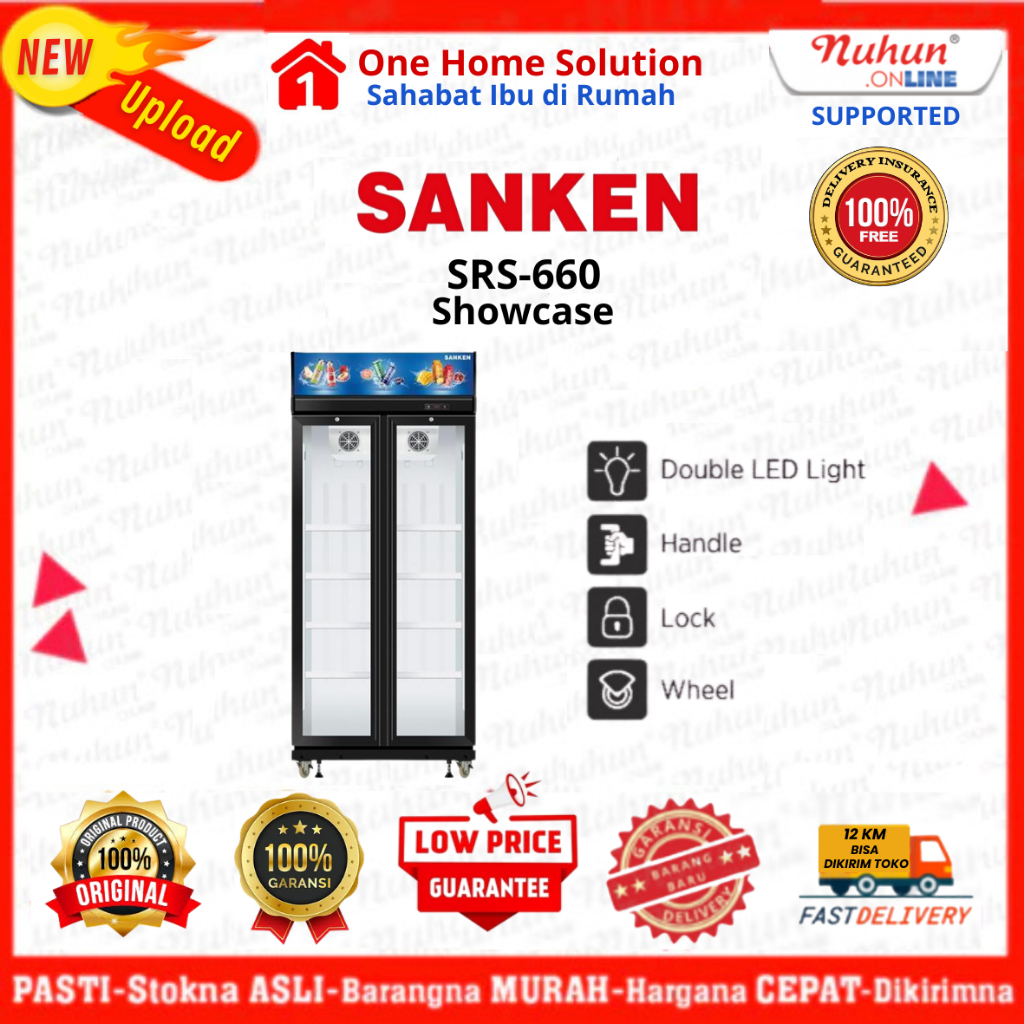 SANKEN Showcase SRS-660 2 Pintu 600L Inverter