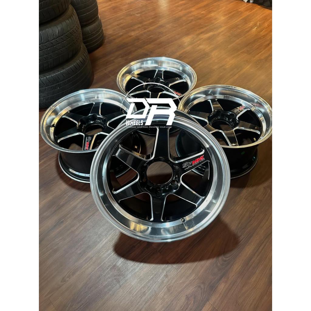 Velg second model SAMLONG JF LUXURY R18X9,5 ET20 PCD 6X139,7 BLACK POLIS