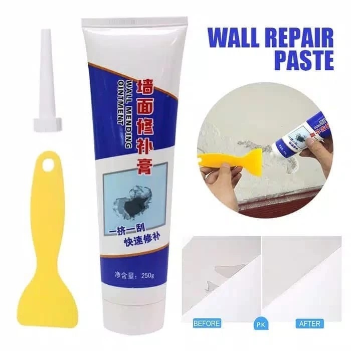 Magic White Cream Lem Dinding Dempul Dinding Dempul Tembok Retak Perbaikan Dinding Praktis