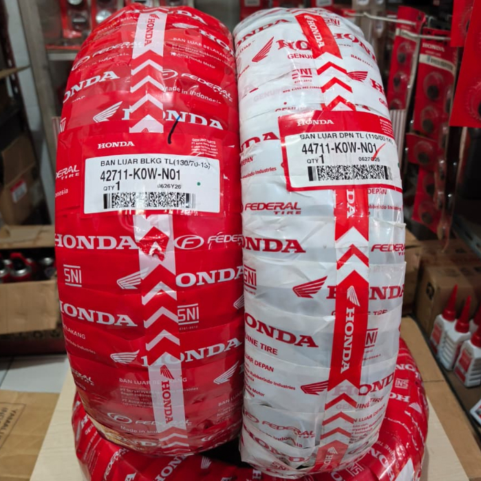 Ban Luar Federal Honda TUBLES 110/80 Ring 14 & 130/70 Ring 13 Ban Depan Belakang ADV 150 160