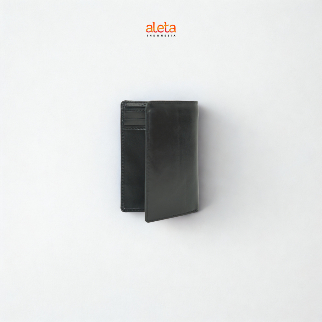Aleta Indonesia - Taqa Dompet Pria Kulit Asli Model Lipat Elegan Awet & Ringkas Free Grafir Nama