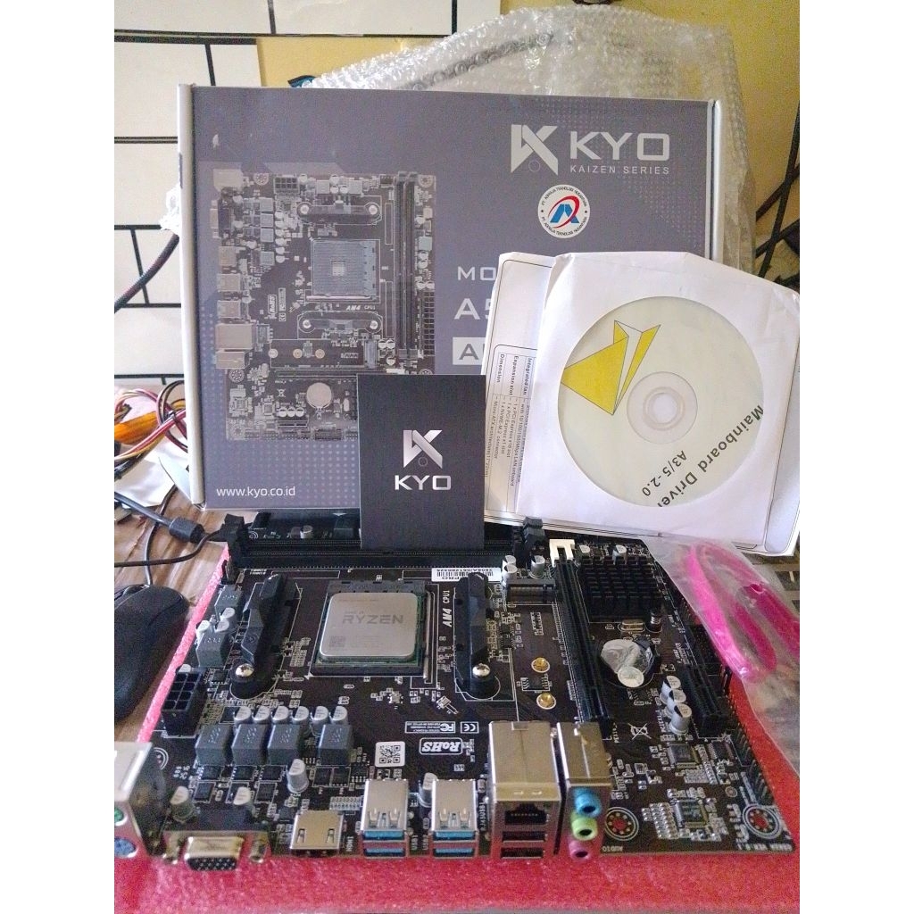 Mobo Baru ddr4 Amd A520 A320M AM4 Procesor ryzen 5 Ryzen 5600 3500 3400G Siap untuk GAMING