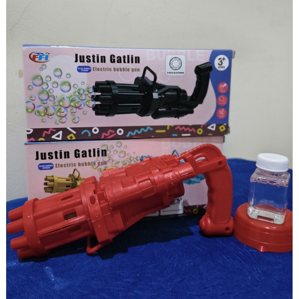 bubble gun gatling elektric bubble gun