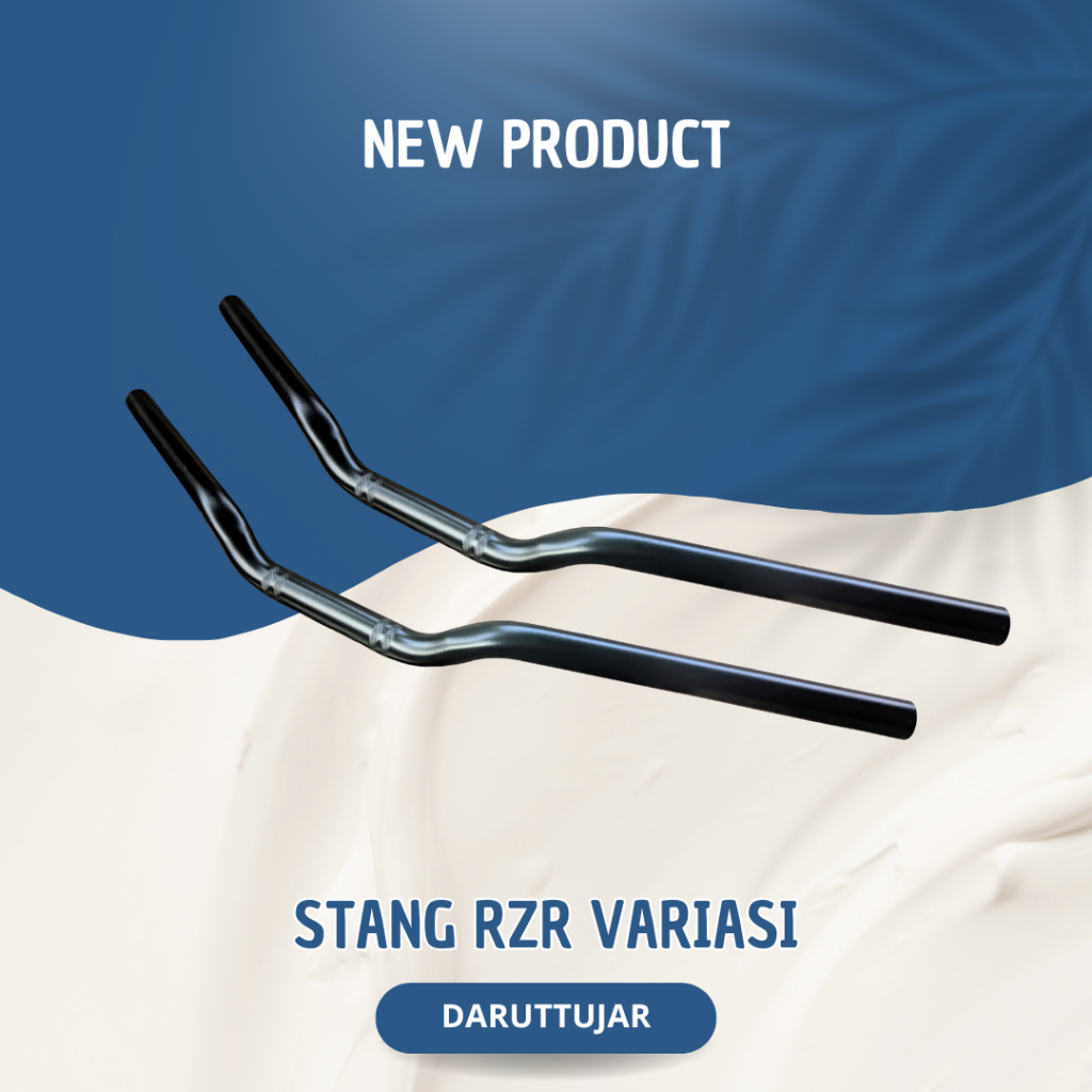Stang RZR Variasi Hitam Panjang 65 CM Tebal 3mm Setang Stir Motor Custom Universal Beat Street Vixio