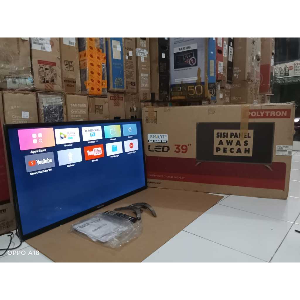 TV LED POLYTRON SMART 40 INC SUDAH DIGITAL SIAP PAKAI KONDISI BEKAS MASIH SEGEL (091)