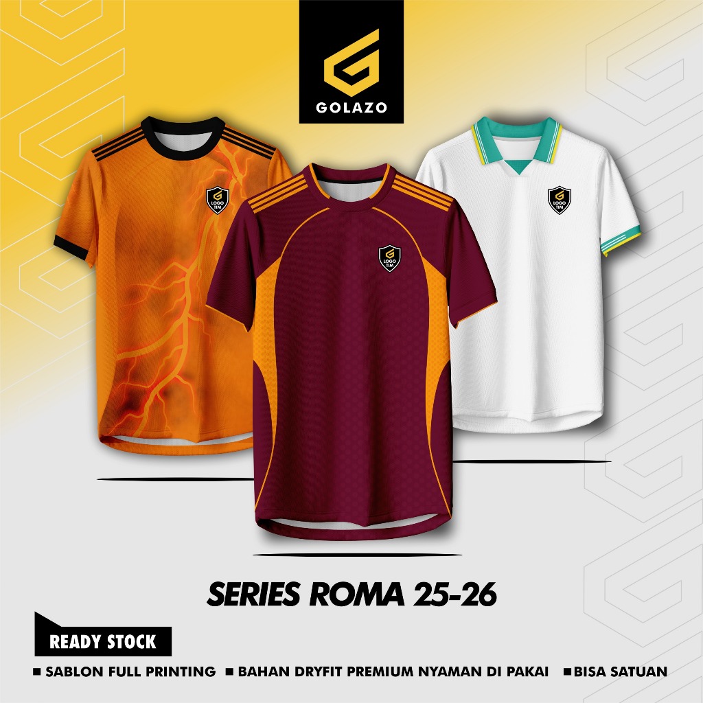 Jersey As Roma Series Full Printing Dryfit Milano