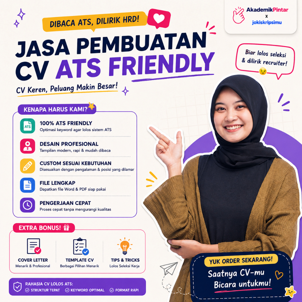 Jasa Buat CV ATS Friendly