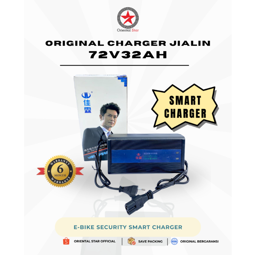 Smart Charger Jialin 72V32AH Sepeda/Motor Listrik Bergaransi