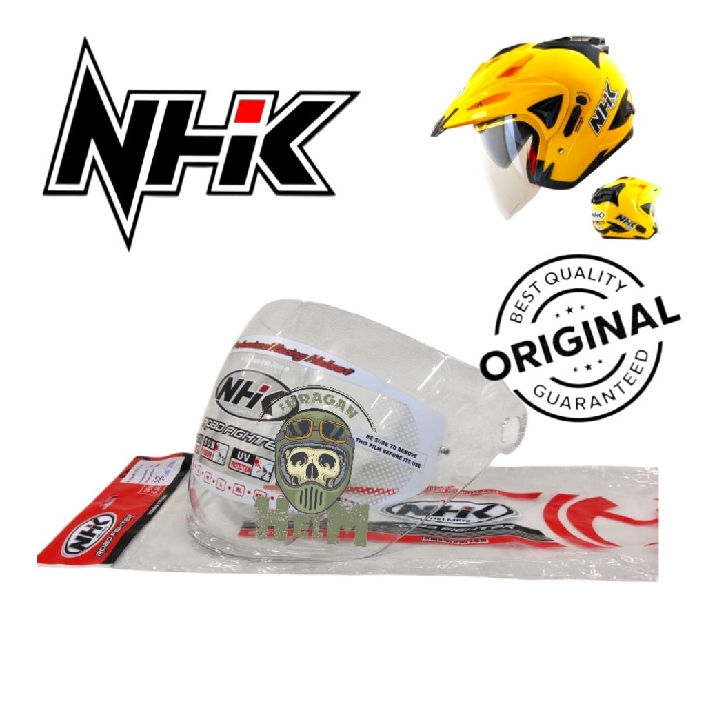 Kaca Helm ORIGINAL NHK GODZILLA Clear Visor Helm Half Face