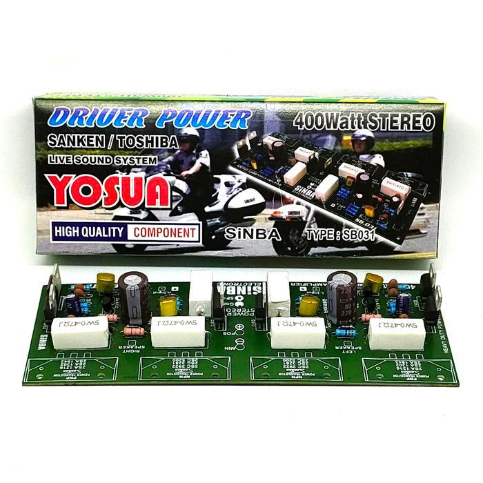 YOSUA DRIVER POWER 400W 400Watt 400 W Watt STEREO SANKEN TOSHIBA