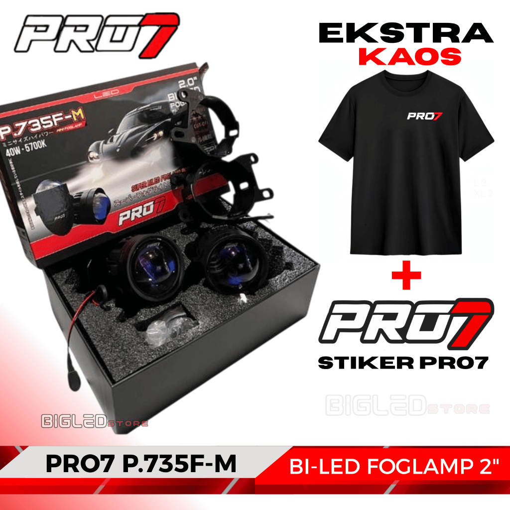 FOGLAMP PRO7 PRO 7 P735FM P735F-M P.735F-M 2" Inch | BILED Foglamp Projector Lens 2" Inch | Foglamp 