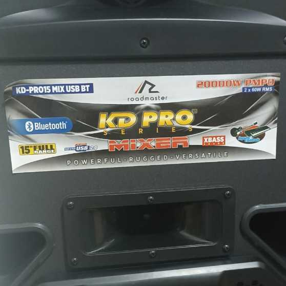 Speaker Aktif Roadmaster KD-PRO 15 MIX USB BT 15 Inch Mixer Bluetooth [PAKETAN]